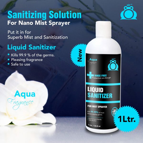 LIQUID SANITIZER - AQUA 1 LITER